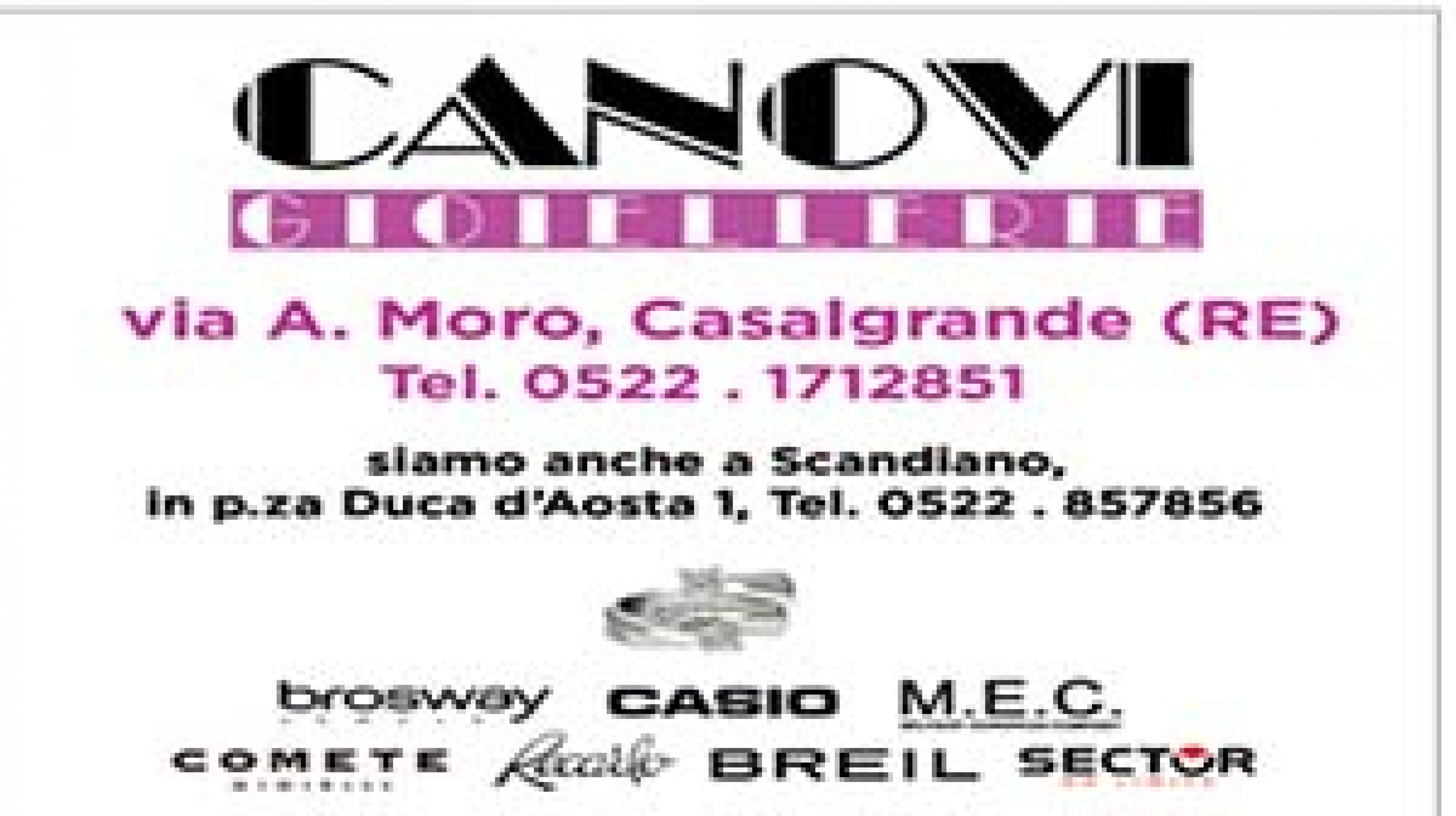 Gioiellerie Canovi <br>   Casalgrande (RE)